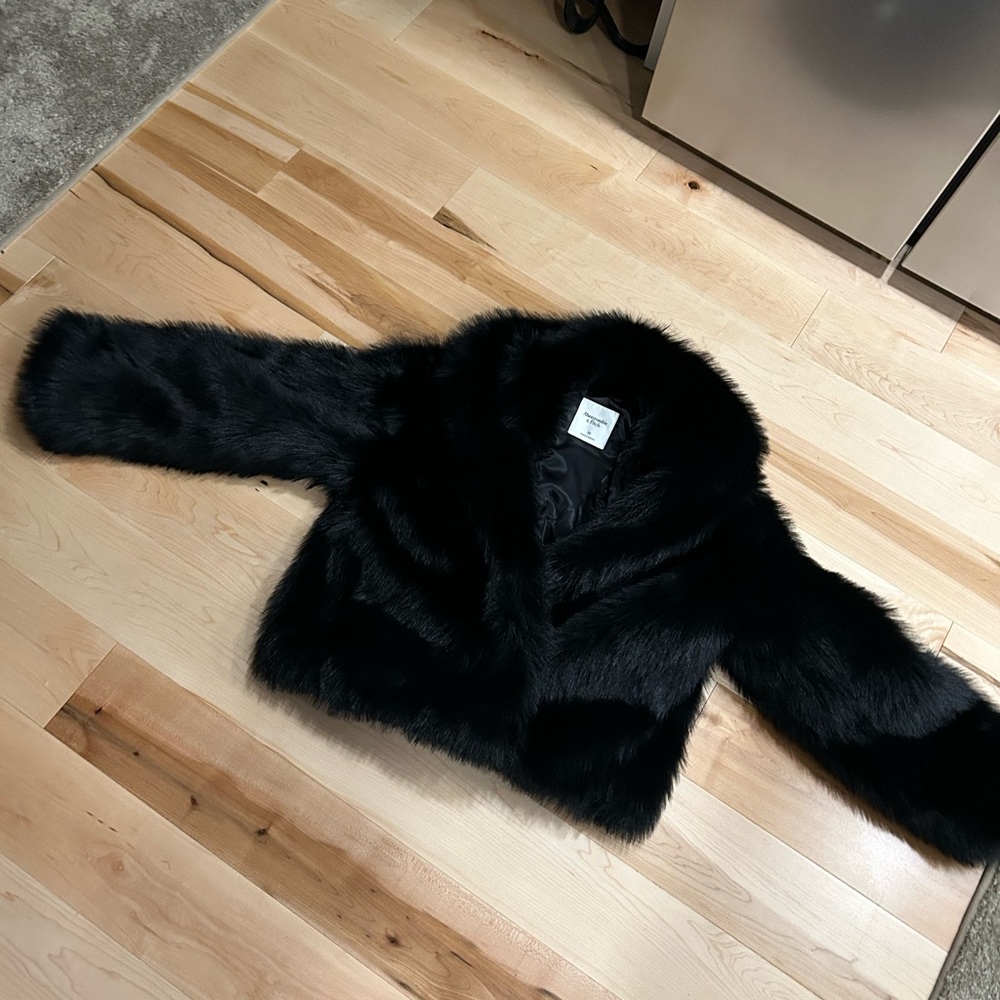 Black Faux Fur Jacket